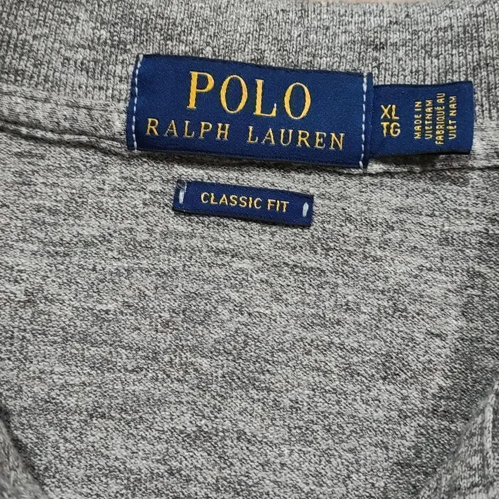 Polo by Ralph Lauren Gray Short Sleeve Polo Men's Shirt. #C